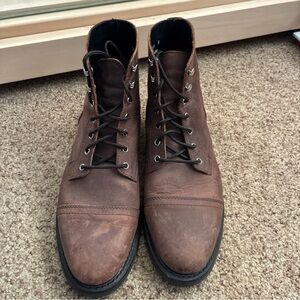 Thursday Boot Company Men's Dark Brown Leather Lace-Up Boots